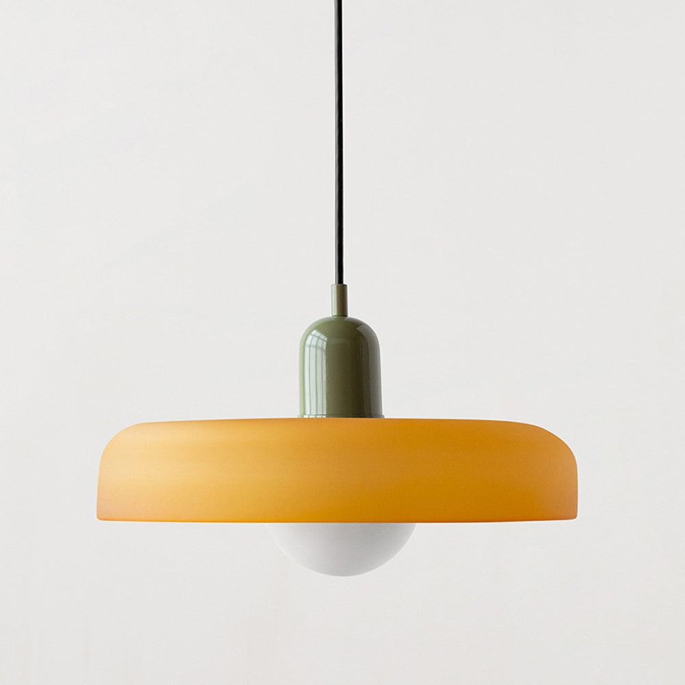 Farverig pendellampe i Bauhaus-stil - StiloGlas