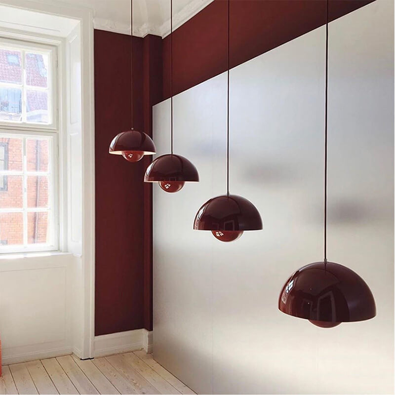 Nordisk kuppelpendel nutidig minimalistisk loftbelysning