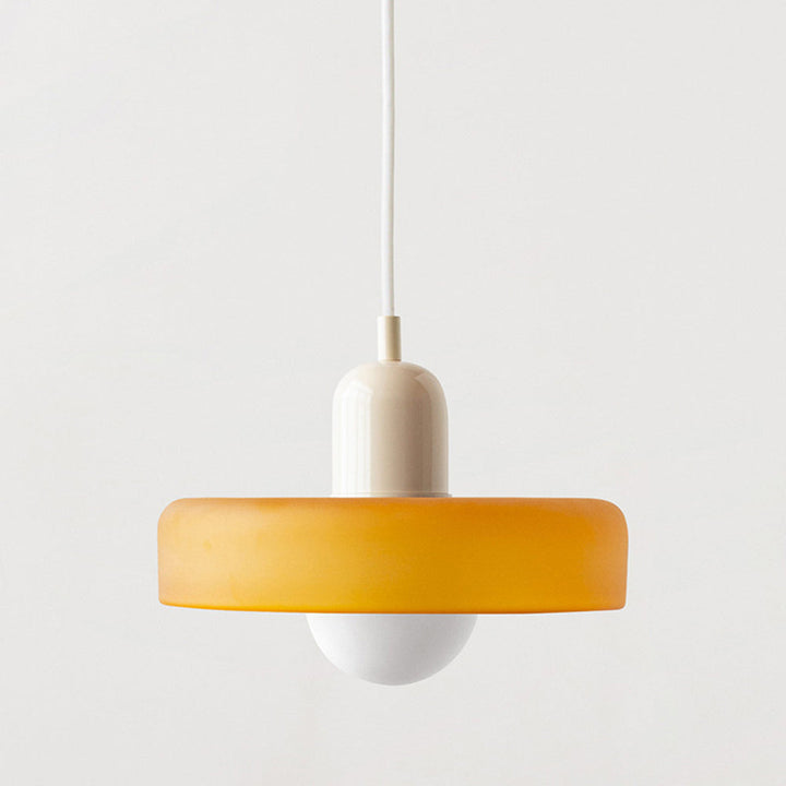 Farverig pendellampe i Bauhaus-stil - StiloGlas