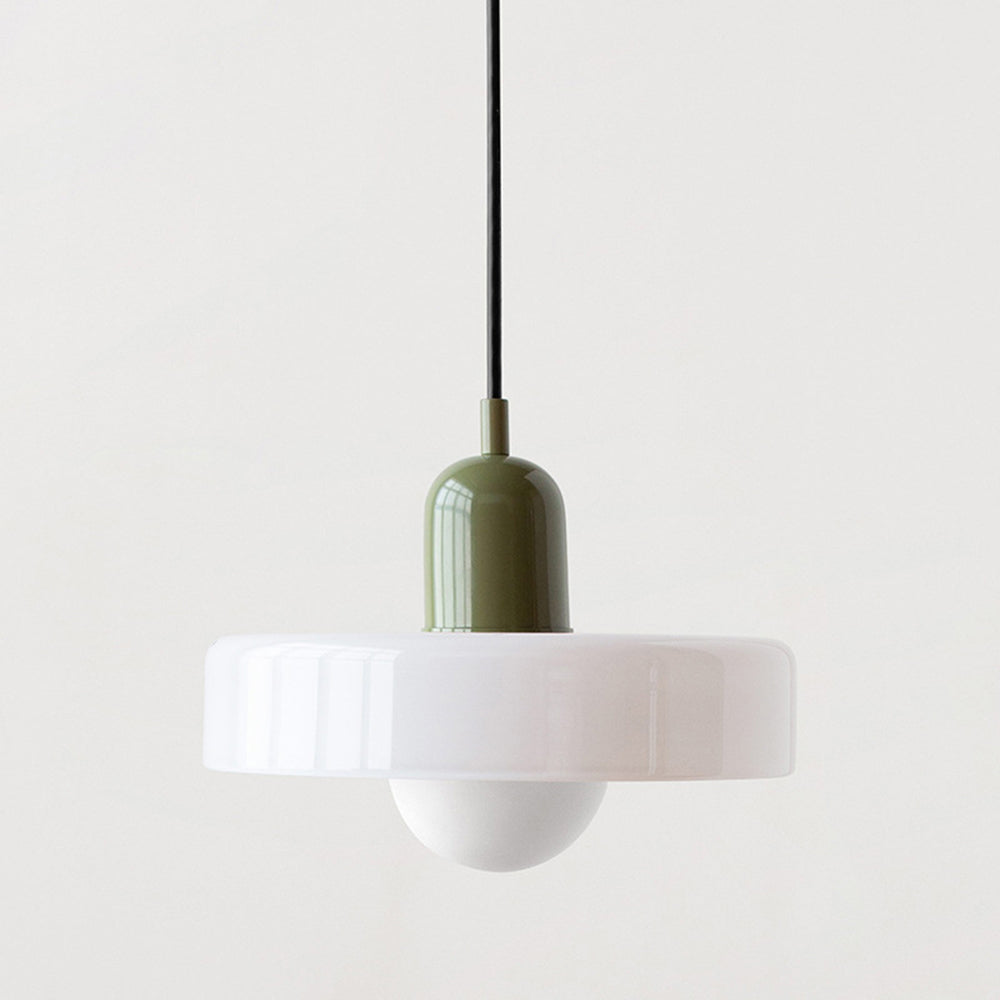 Farverig pendellampe i Bauhaus-stil - StiloGlas