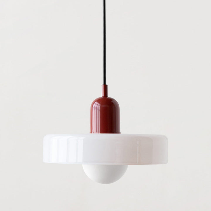 Farverig pendellampe i Bauhaus-stil - StiloGlas