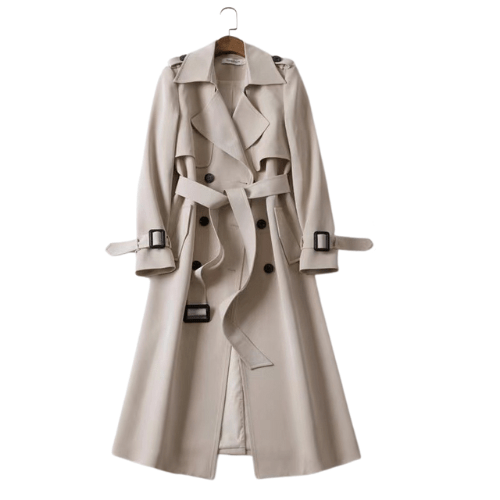 Vintage trendy trenchcoat til kvinder