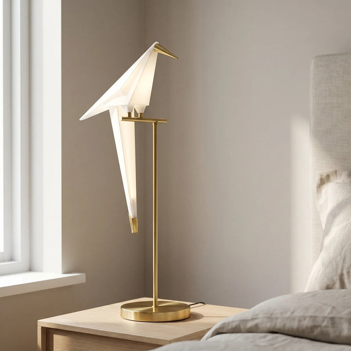 Origami-fugl bordlampe – Avilume