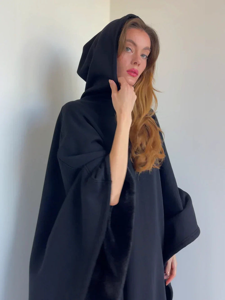 Oversize hættetrøje-tæppe – Karoline