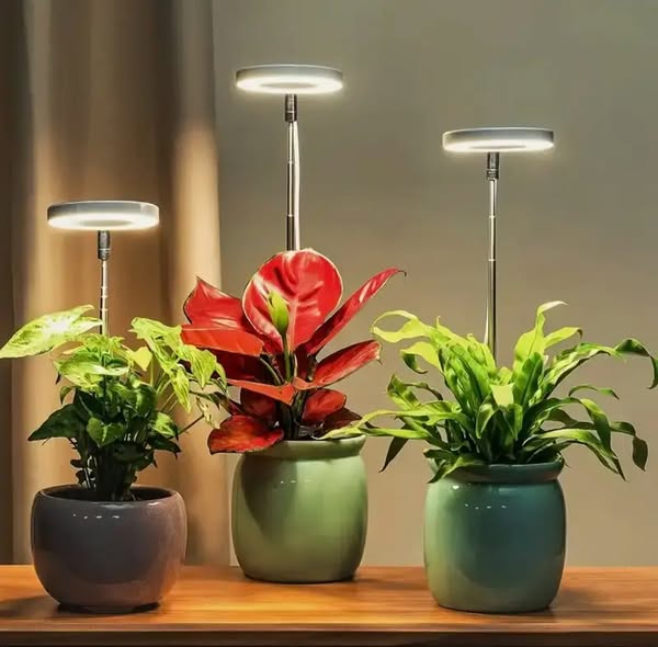 Fuldspektret LED-plantelampe med timer og dæmpefunktion