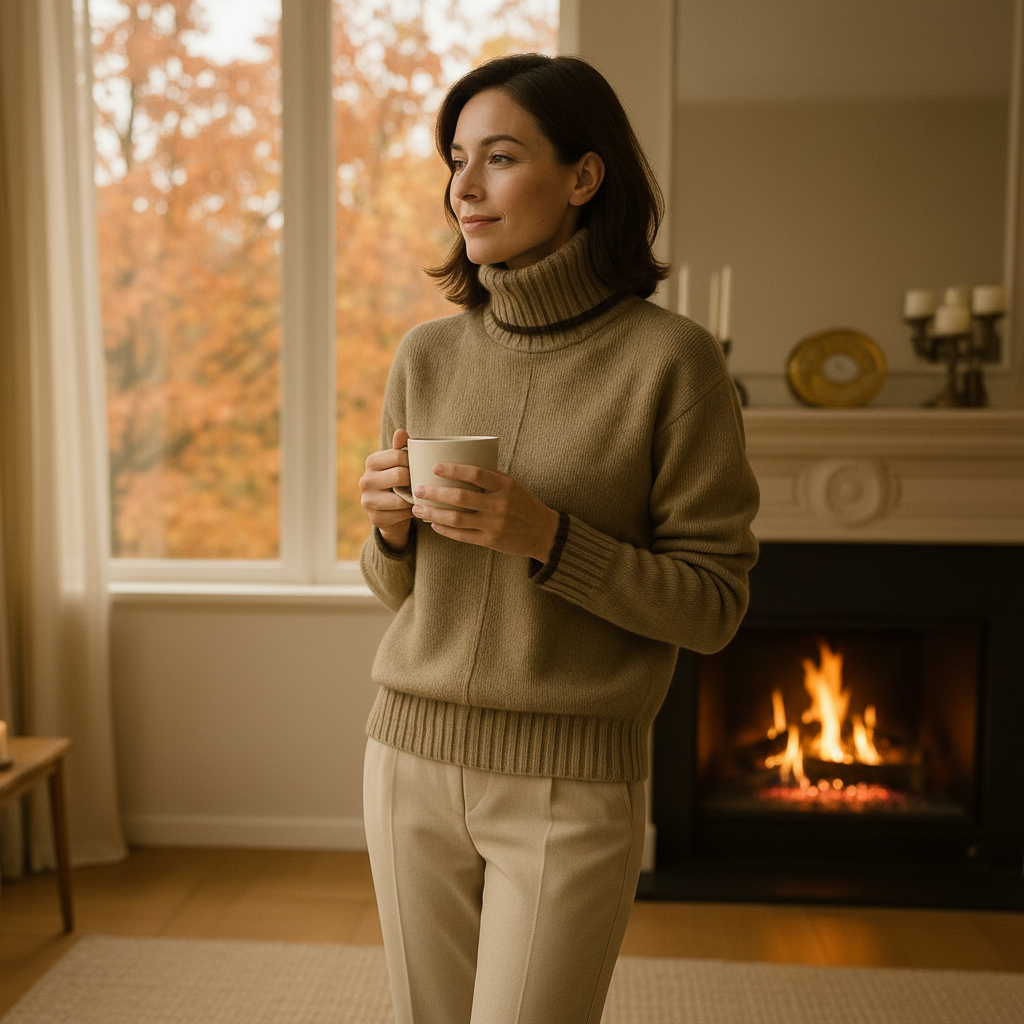 Sweater med høj hals – Alina