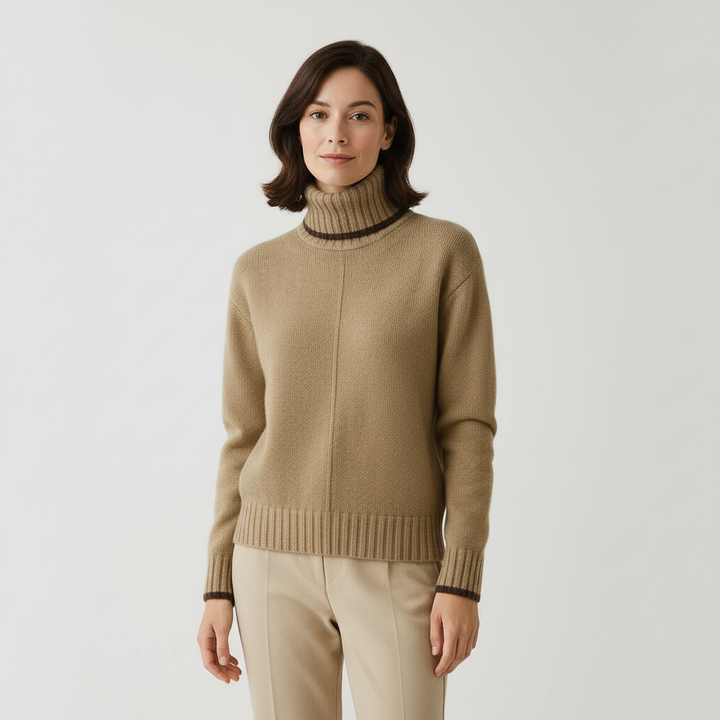 Sweater med høj hals – Alina