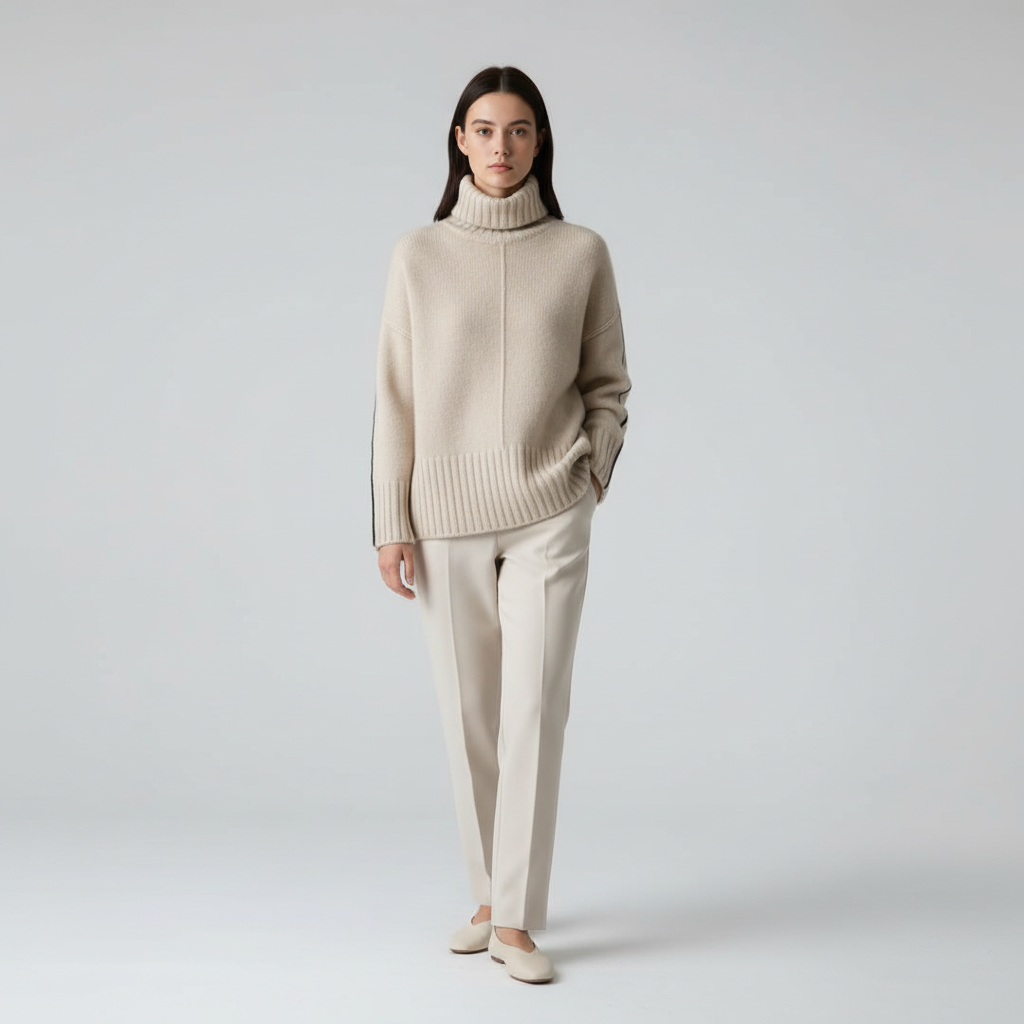 Sweater med høj hals – Alina