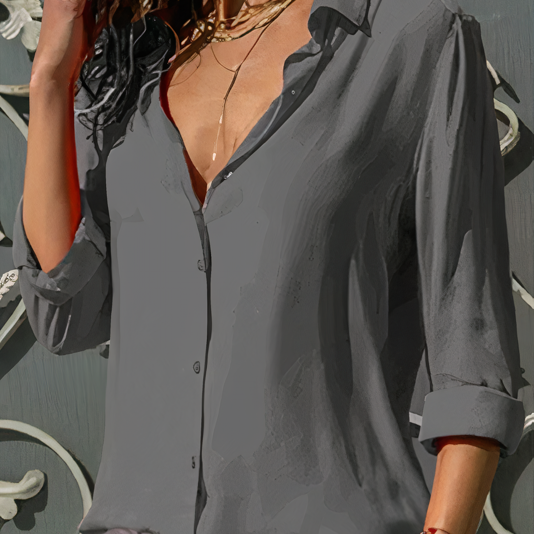 Stilfuld chiffonbluse - Lara