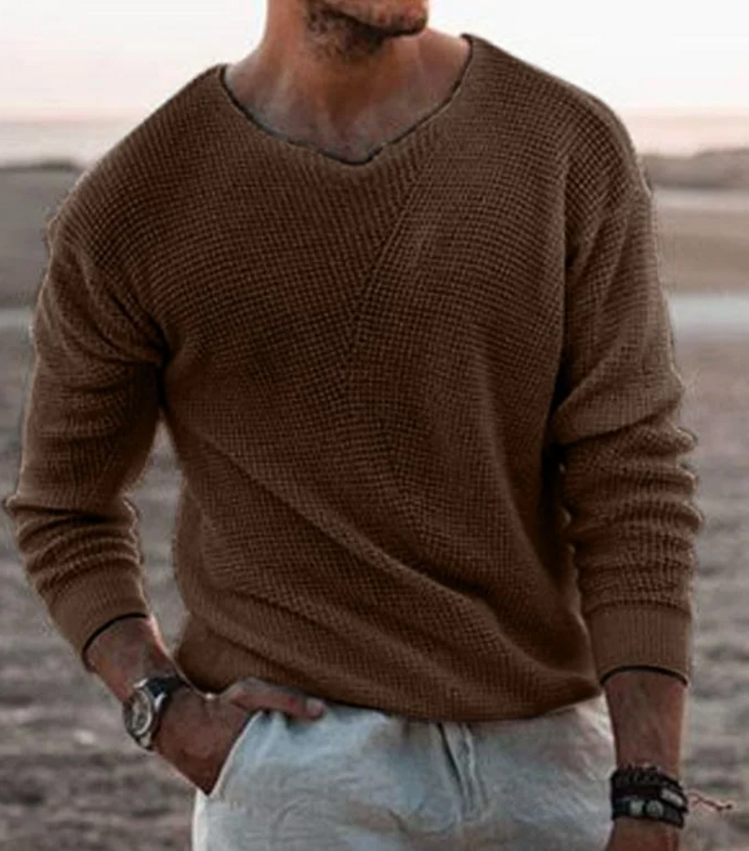 Langærmet sweater i afslappet pasform – Tim