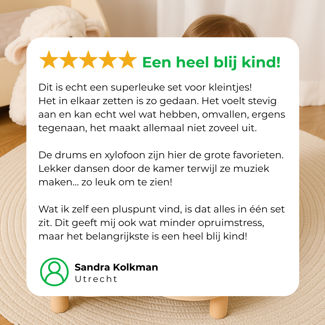 Montessori-musikbord i træ – alt-i-et musikinstrumentsæt til børn