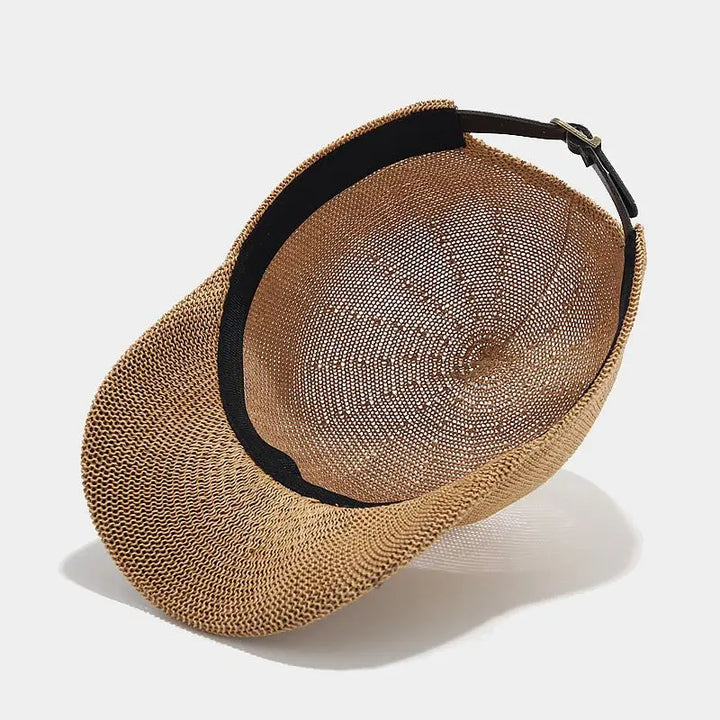 Modeflettet solhat med bred skygge - SunWeave-stil