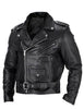 Mænds Læder Biker Jakke