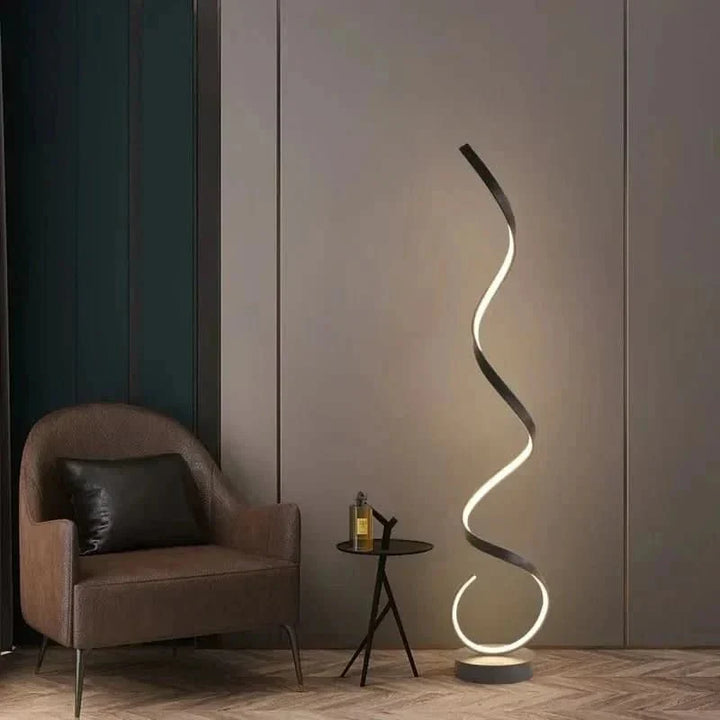 ISTANBUL LED-spiral gulvlampe, energibesparende belysning, elegant design