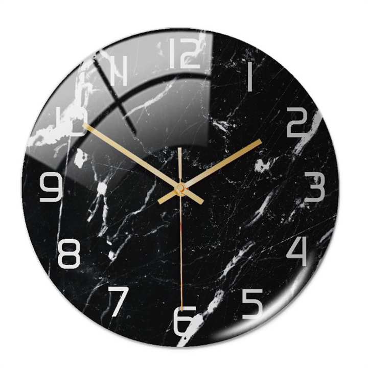 Elegant vægur med marmoreffekt – MarbleTime