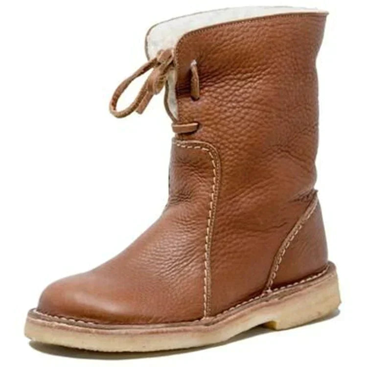Luksuriøse halvhøje foerede damestøvler - Sophia Hike Boot