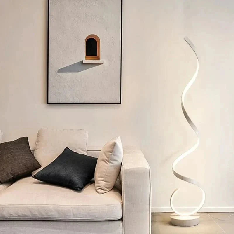 ISTANBUL LED-spiral gulvlampe, energibesparende belysning, elegant design