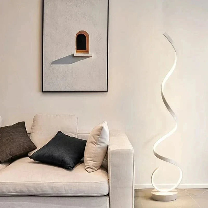 ISTANBUL LED-spiral gulvlampe, energibesparende belysning, elegant design