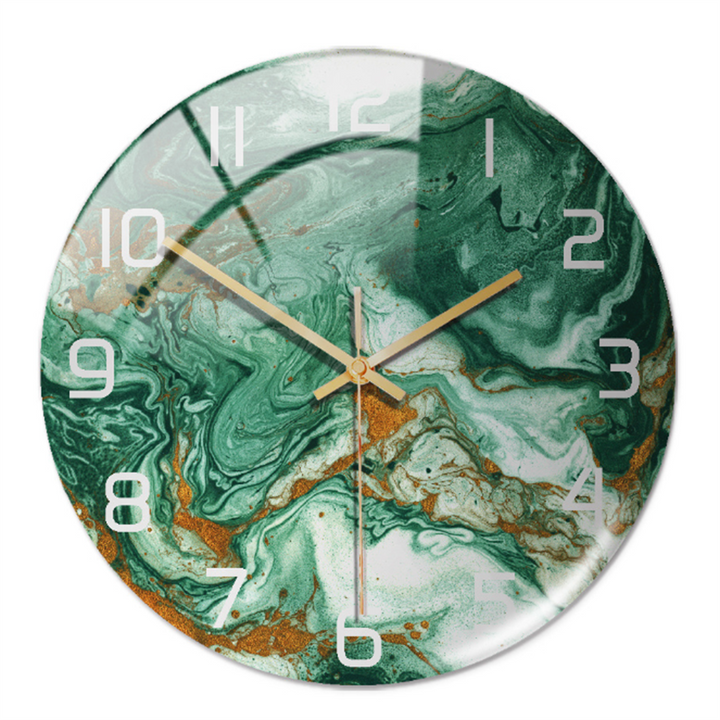 Elegant vægur med marmoreffekt – MarbleTime