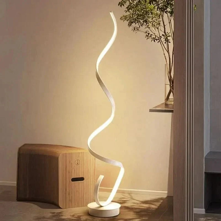 ISTANBUL LED-spiral gulvlampe, energibesparende belysning, elegant design