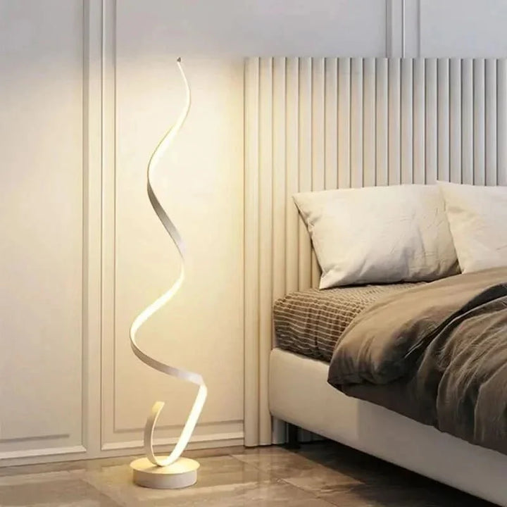ISTANBUL LED-spiral gulvlampe, energibesparende belysning, elegant design