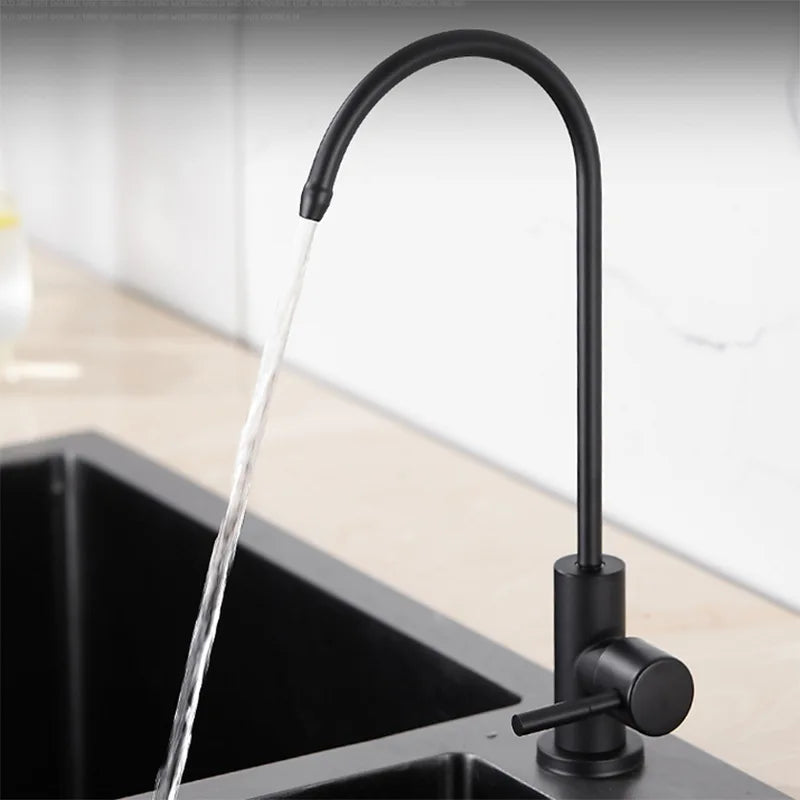 Drejelig vandrensningshane i rustfrit stål 304 AquaFlow
