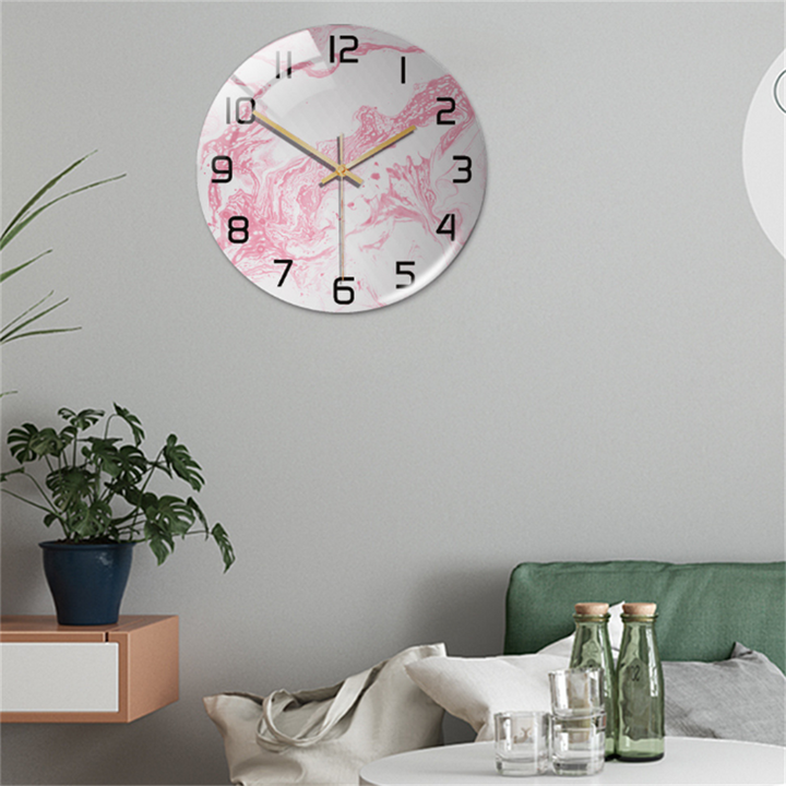 Elegant vægur med marmoreffekt – MarbleTime