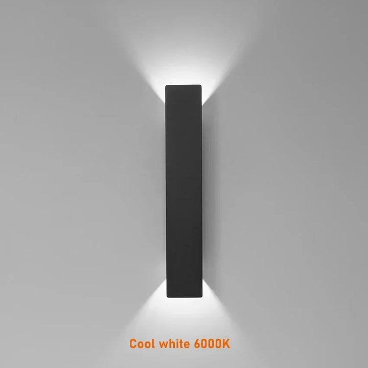 Moderne Udendørslampe – LED-væglampe Op/Ned, Vandtæt, Lodret Design