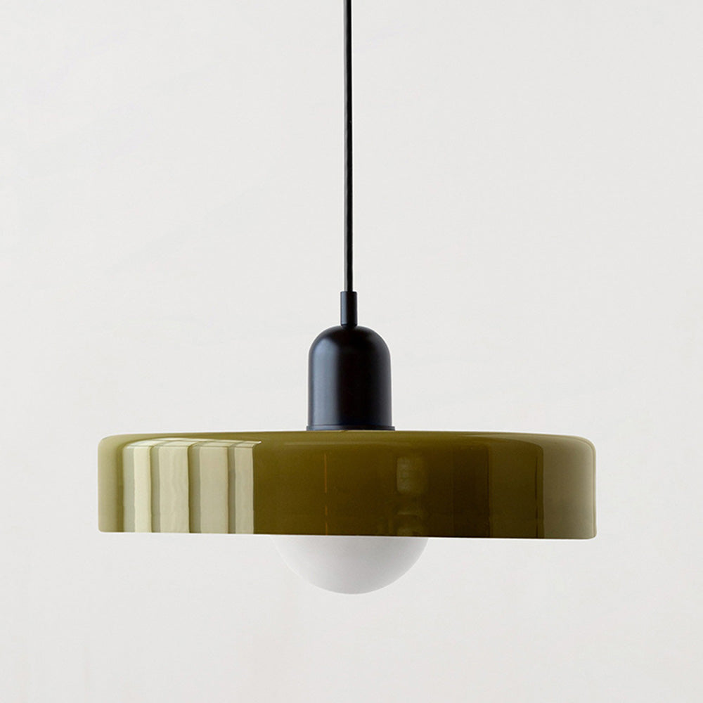 Farverig pendellampe i Bauhaus-stil - StiloGlas