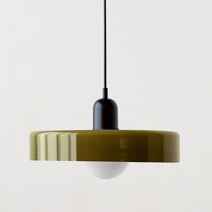Farverig pendellampe i Bauhaus-stil - StiloGlas