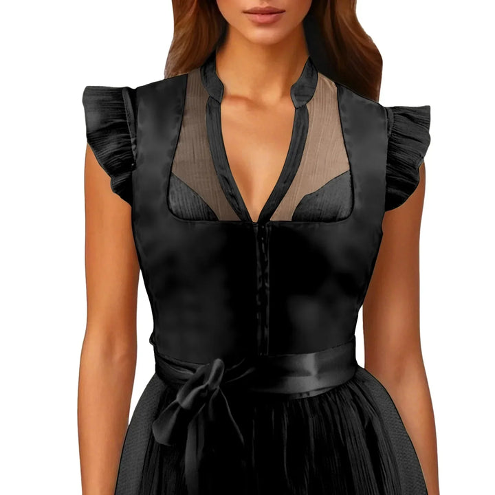 Dirndl-bluse med volantærmer – Leni Oktoberfest 2026
