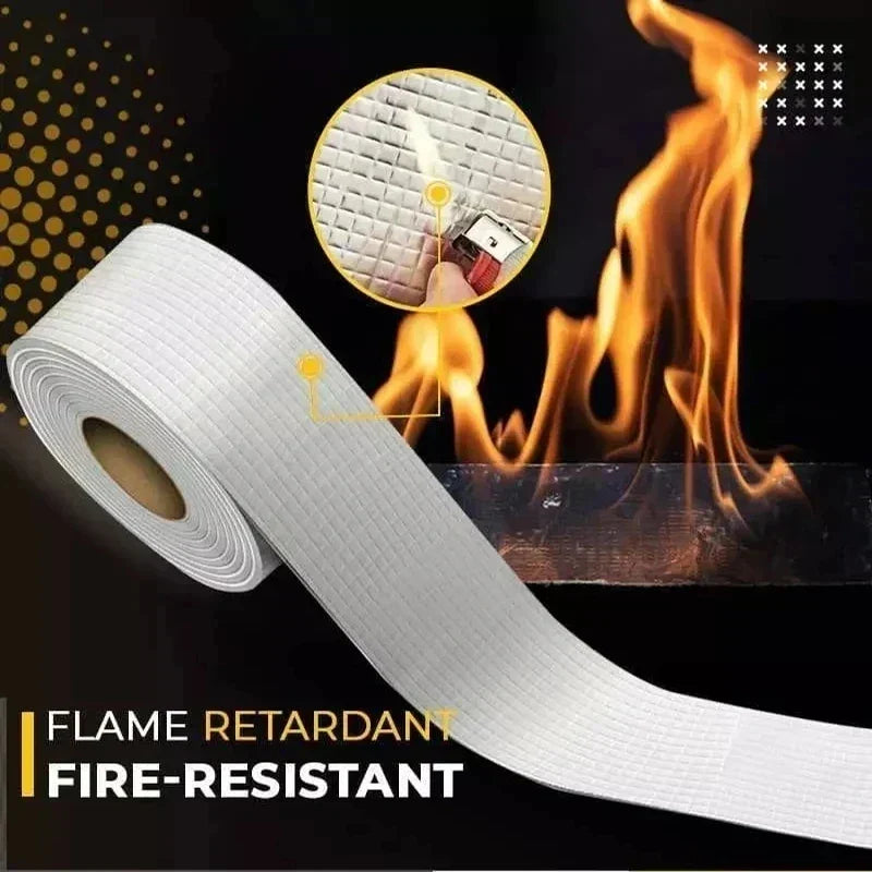 Vandtæt varmebestandig tape - Ekstra tyk butyl-aluminiumstape til reparation af vægge, pools og tage - selvklæbende tape