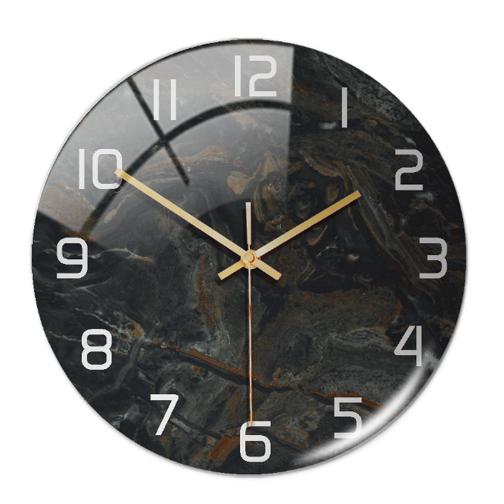 Elegant vægur med marmoreffekt – MarbleTime