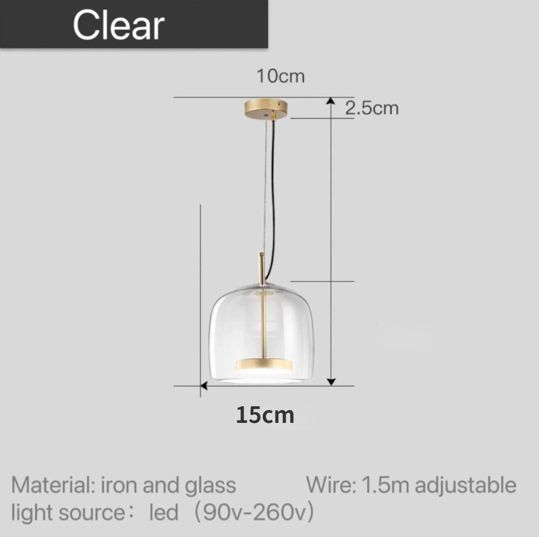 Astrid - Moderne nordisk pendel i glas