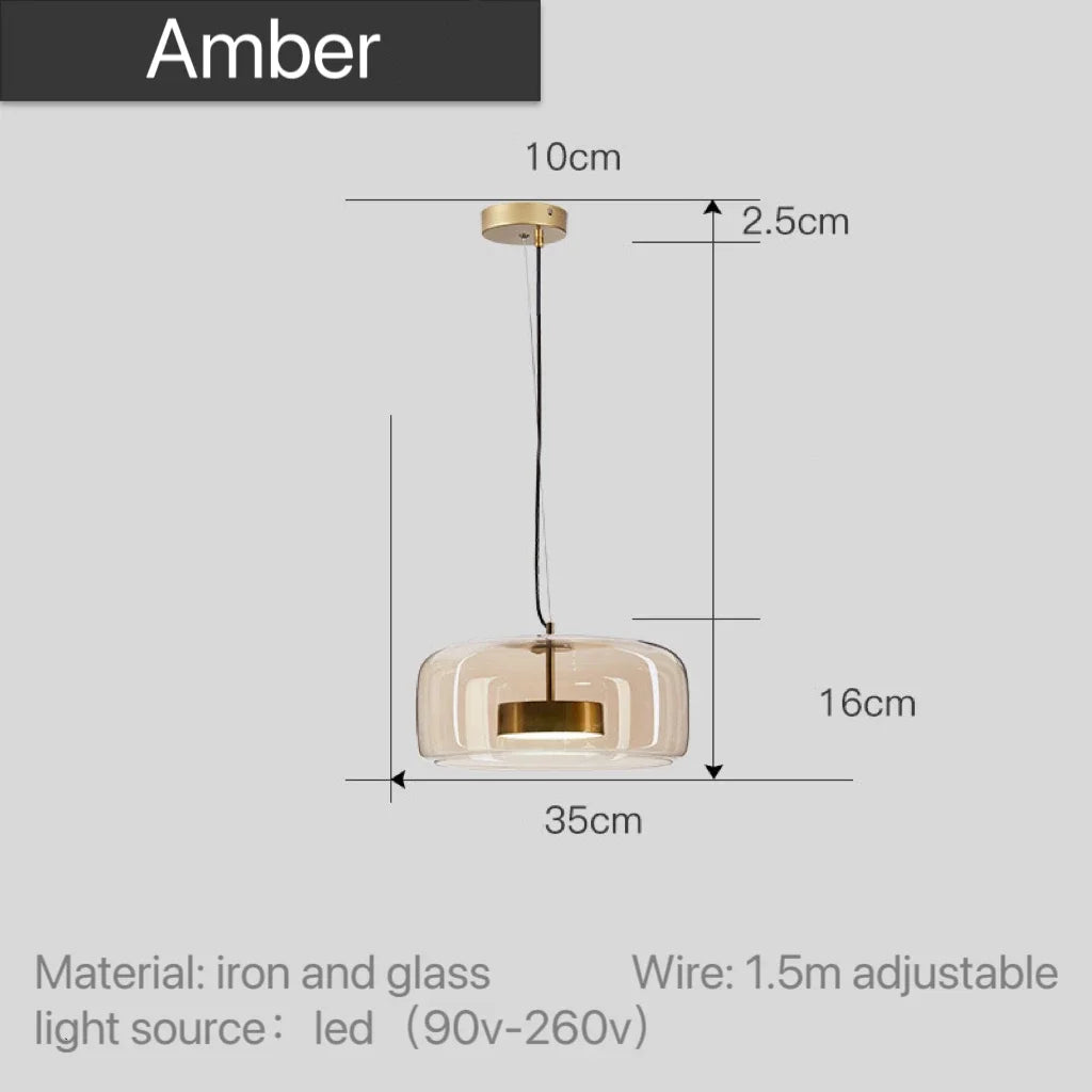 Astrid - Moderne nordisk pendel i glas