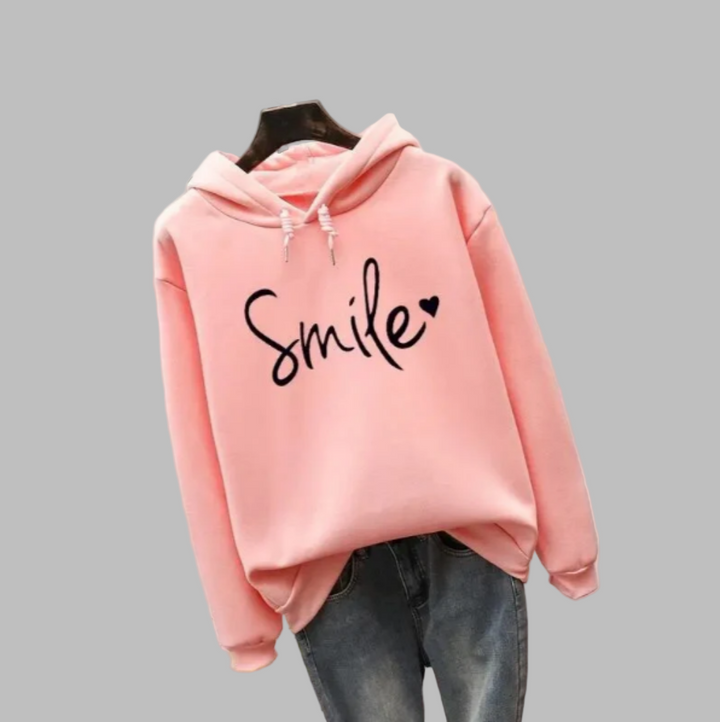 Smile-hoodie til kvinder