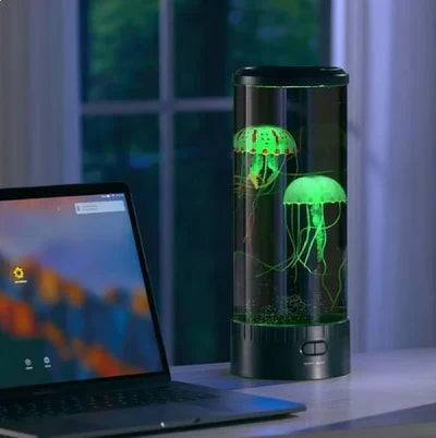 LED-lavalampe med vandmænd - OceanGlow