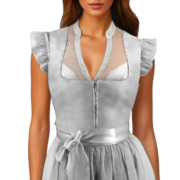 Dirndl-bluse med volantærmer – Leni Oktoberfest 2026