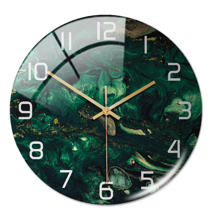 Elegant vægur med marmoreffekt – MarbleTime