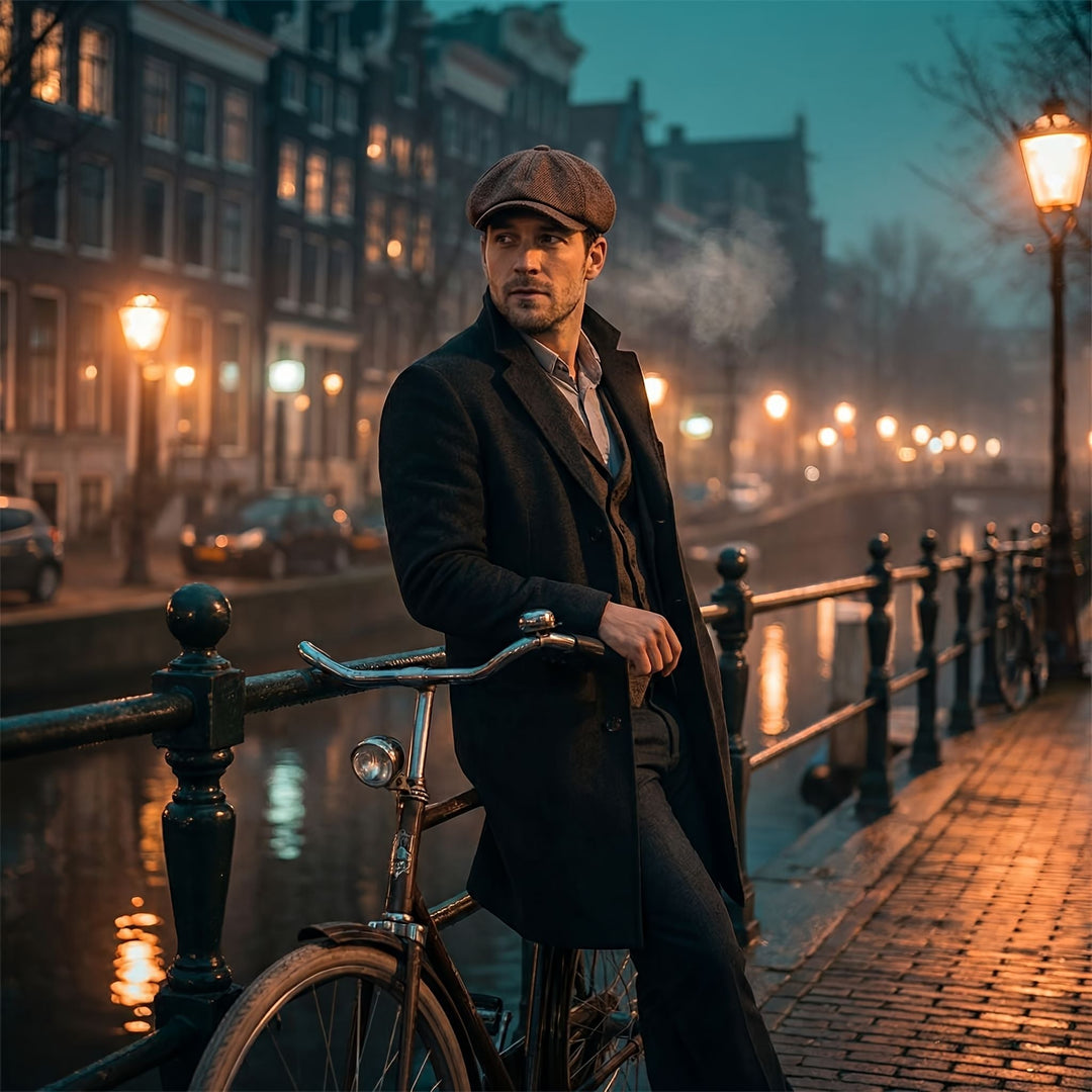Vintage sixpence – klassisk newsboy-kasket i retrostil