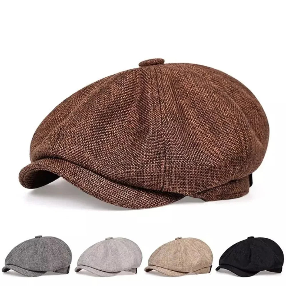 Vintage sixpence – klassisk newsboy-kasket i retrostil