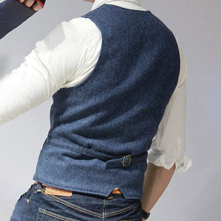 Stilfuld denimvest til mænd - Mason
