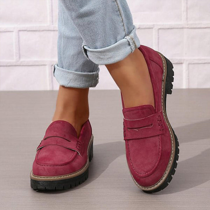 Slippers med lav blokhæl - Liv
