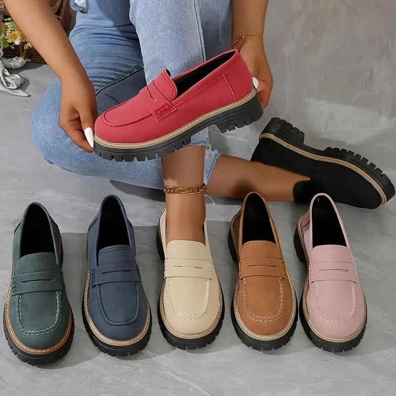 Slippers med lav blokhæl - Liv