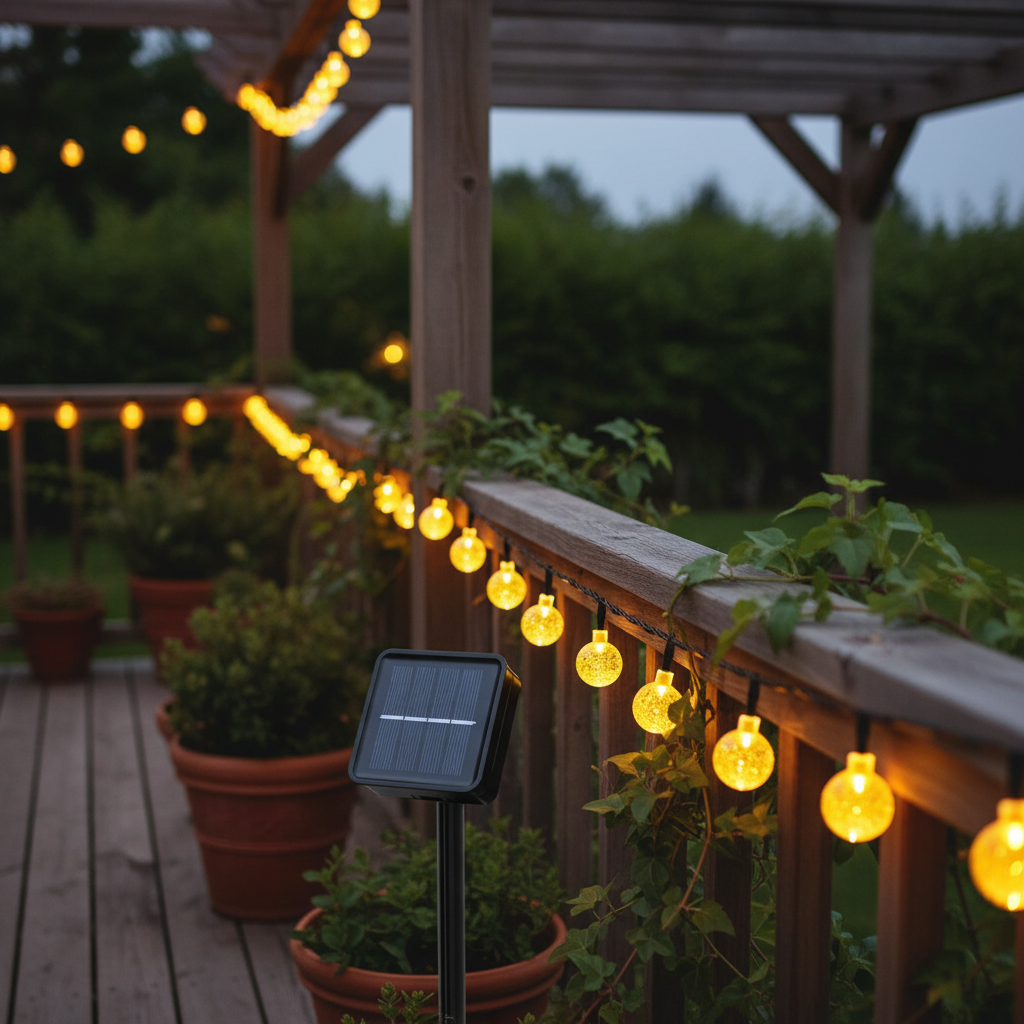 Soldrevet LED-lyskæde – LumenOrbs