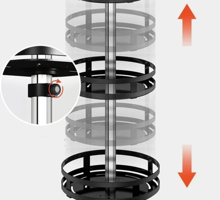 Drejeligt opbevaringsstativ – TwistRack 360°