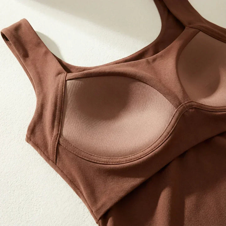 Komfort-tanktop med indbygget BH-støtte
