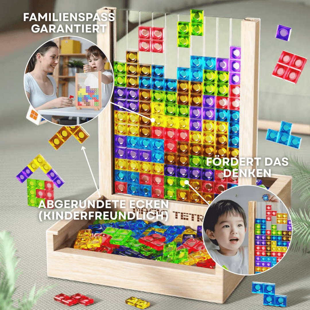 EcoBlock Tetris Board – Bæredygtigt Tetris-puslespil for hele familien