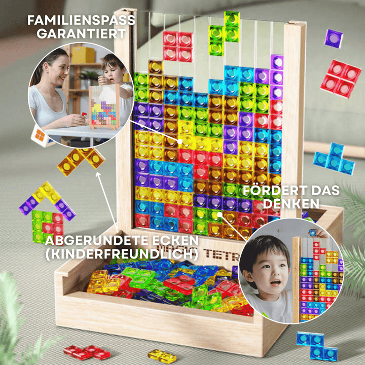 EcoBlock Tetris Board – Bæredygtigt Tetris-puslespil for hele familien