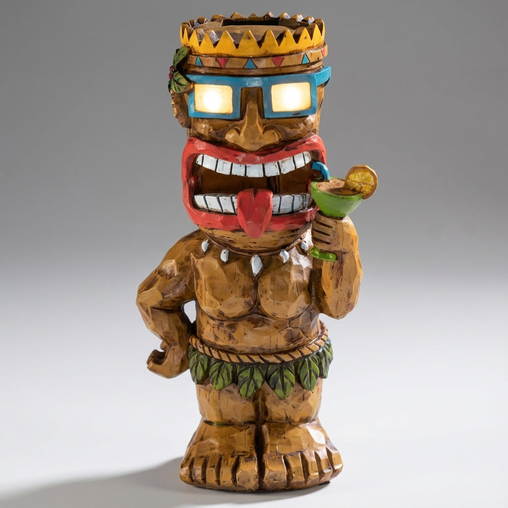 Tiki-inspireret udendørslampe – LuminTiki